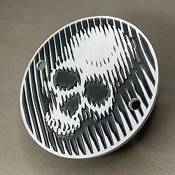 Skull, harley, point cover, ignition cover, sportster