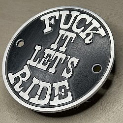 Fuck it Let's Ride, harley, point cover, ignition cover, sportster, 1340, big twin